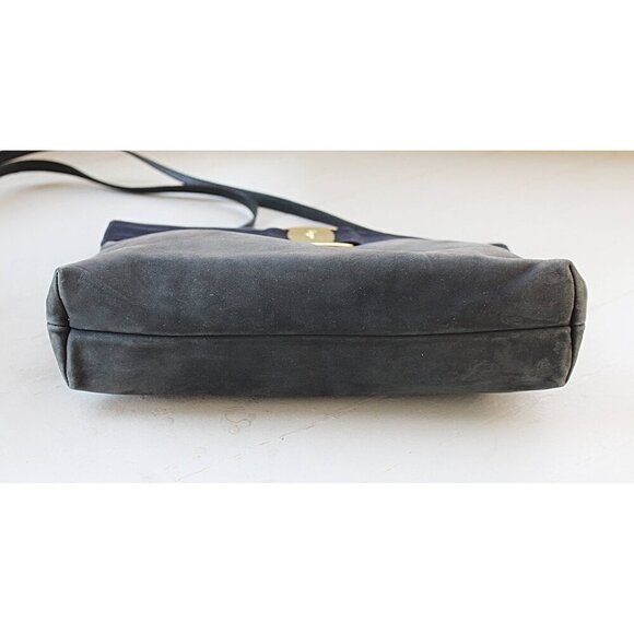 Salvatore Ferragamo - Vintage "Vara" Convertible Clutch in Blue Grey, Italy - Picture 11 of 11